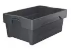 Twist stacking container Twistbox 600x400x250mm closed grey