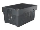 stack and nest container 600x400x300mm lattice grey