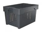 Twist stacking container Twistbox 600x400x350mm lattice grey