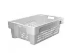 rotary stacking container DSB-N 600x400x200mm lattice white