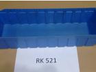 Shelf box RK 521 + partitions 508x162x115mm blue