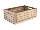 Euro-Klappbox 600x400x218mm durchbrochen Holzoptik braun