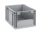 euro-container 400x300x220mm half discharge opening grey