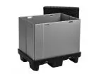 foldable large container 800x600x700mm grey/black