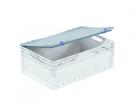 hinged lid for container Lightline 600x400mm grey