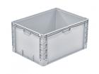 container basicline plus 800x600x420mm with reinforced base grey