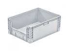 container basicline plus 800x600 H320mm with retrieval opening, grey