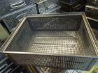 Stacking transport boxes, 415x330x155mm, perforated