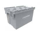 Space-saving container 600x400x367mm with hinged lid