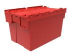 Space-saving container 600x400 H 310mm, coloured, with lid