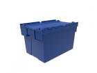 Space-saving container 600x400 H 365mm, blue, with lid
