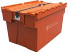 UN dangerous goods container 600x400x250mm orange