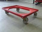 Transport roller 600x400x172mm, red