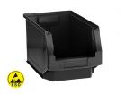open fronted storage box LF321 343x209x145mm conductive black