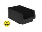 open fronted storage box LF531 500x312x145mm conductive black