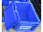 Euro container Bito XLD21121 200x120x138mm with hinged lid blue