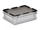 Hinged lid for euro containers RAKO 400x300mm anthracite
