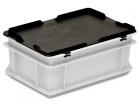 Hinged lid for Euro container RAKO 300x20mm (ESD) conductive black