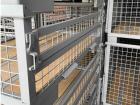 Industrie-Gitterboxpaletten halbhoch (500mm) mit und ohne Klappe grau