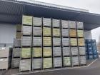 Transport and stacking container 1240x860x970mm galvanised and green mixed