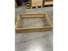 Wooden top frame 1200x800x200mm 4 hinges used natural