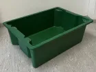 Swivel stacking container 710x510x230mm green and red mixed